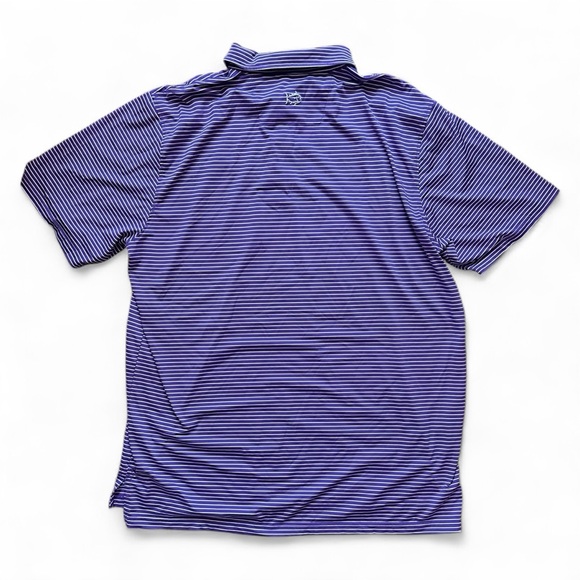 Southern Tide LSU Tigers Purple Driver Stripe Polo – Men’s XL - Picture 4 of 7